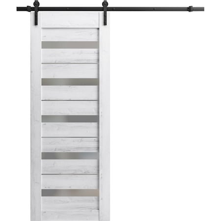 Sartodoors Sliding French Pocket Door 28 x 96in, Matte Black Clear Glass, Kit Trims Rail Hardware LUCIA2166PD-BLK-2896